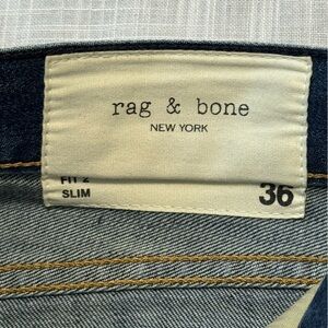 Rag & Bone Slim Fit Jeans - Dark Blue